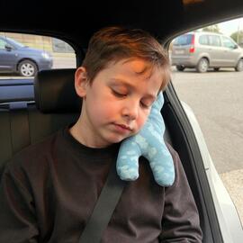 ALMOHADON CINTURON PLUSH - MONSTRUO AZUL